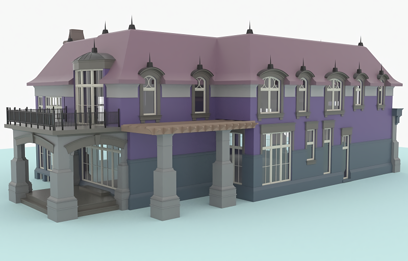 1421 Birchwood model 3D Model .c4d .max .obj .3ds .fbx .stl .blend