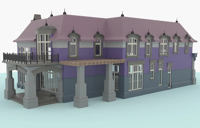 1421 Birchwood model 3D Model .c4d .max .obj .3ds .fbx .stl .blend 