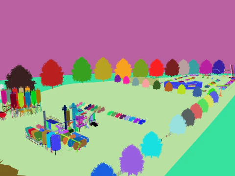 Concrete plantplants SCENE MODELS 3D Model