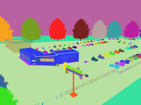 Concrete plantplants SCENE MODELS 3D Model