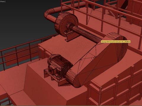 Concrete plantplants SCENE MODELS 3D Model