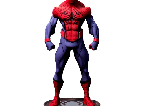 A stylized superhero 3D Model