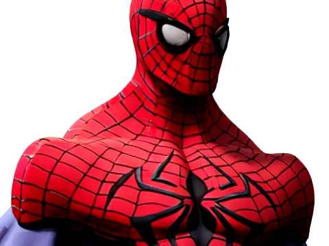 A stylized superhero 3D Model