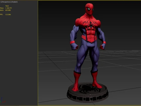 A stylized superhero 3D Model