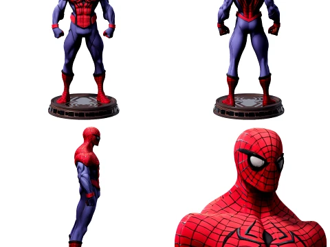 A stylized superhero 3D Model