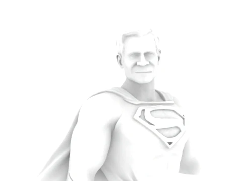 Supermen-3sdmax2016 -fbx2009 3D Model