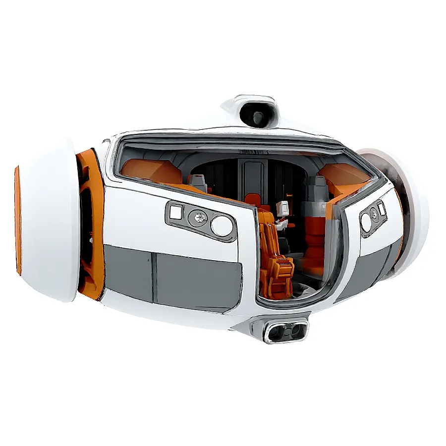 Evacuation or transport module 3D Model .c4d .max .obj .3ds .fbx .stl .blend 