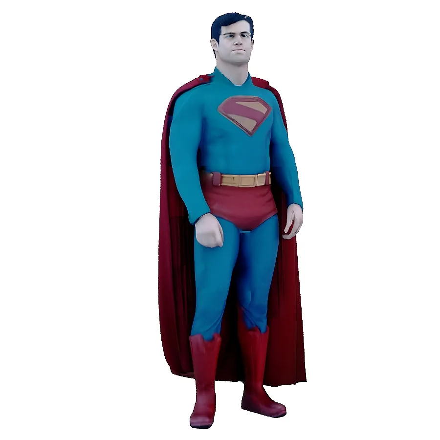 Cartoon Superhero Character 3D Model .c4d .max .obj .3ds .fbx .stl .blend 