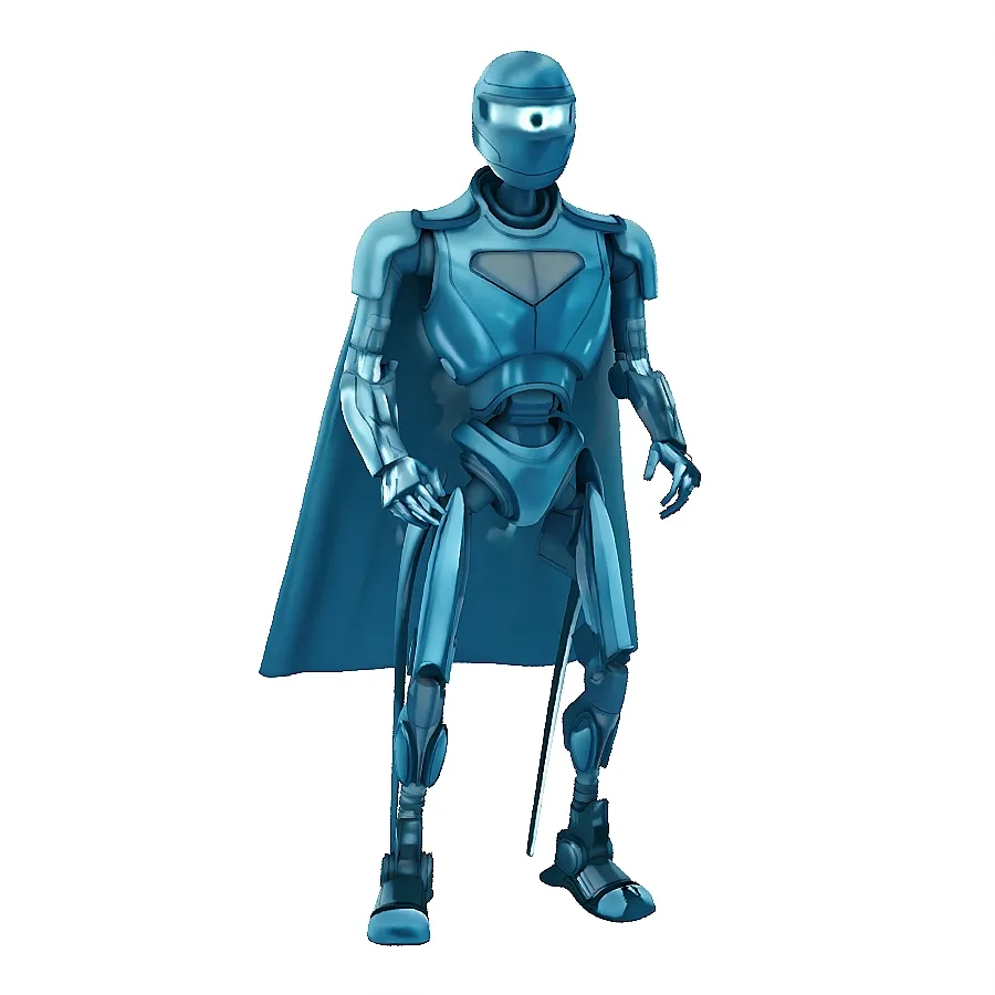 Superman Robot No4 Four 3D Model .c4d .max .obj .3ds .fbx .stl .blend 