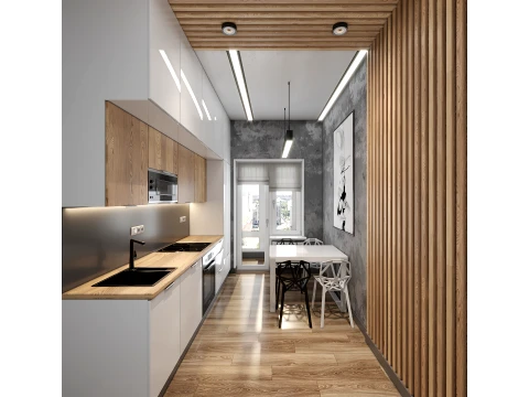 Modern Apartment Interior Visualization Set 3D Model