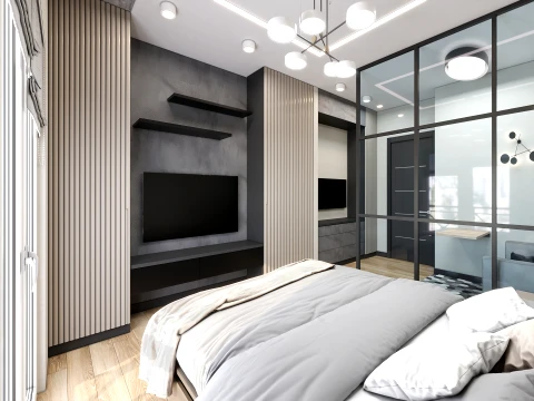 Modern Apartment Interior Visualization Set 3D Model