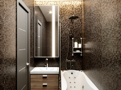 Modern Apartment Interior Visualization Set 3D Model