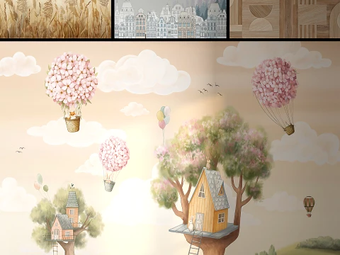 Designer wallpapers 13 Childrens ----- 13- PRO 3D Model