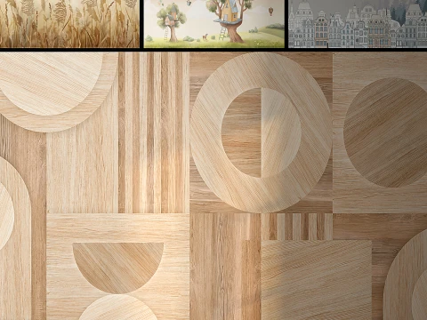Designer wallpapers 13 Childrens ----- 13- PRO 3D Model