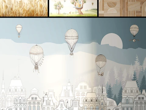 Designer wallpapers 13 Childrens ----- 13- PRO 3D Model