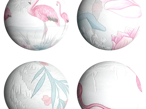 Designer wallpapers 56 Childrens ----- 56- PRO 3D Model