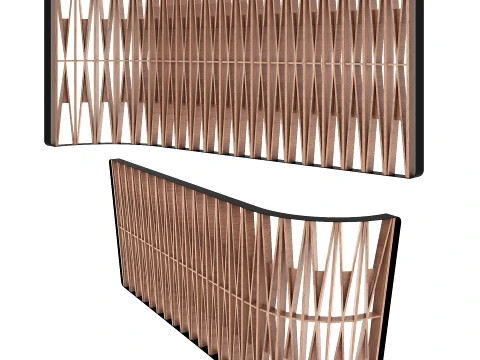 Partition screen in the dining room 3D Model