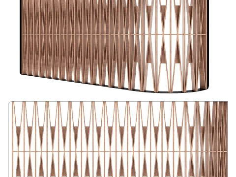 Partition screen in the dining room 3D Model