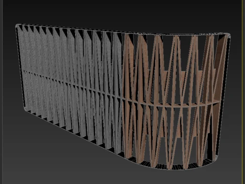Partition screen in the dining room 3D Model