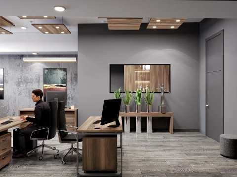 VIZ PROJECTS 2OfficeSpace 3D Model
