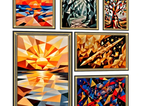 Designer paintings No 18 3D Model