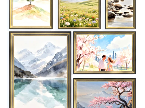 Designer paintings No 19 Modello 3D