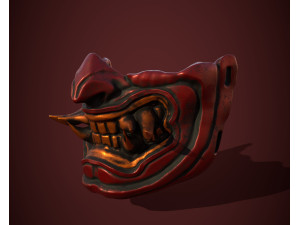 Oni mask Modèles 3D en vedette
