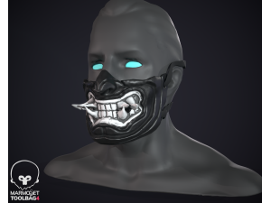 Oni mask Modèles 3D en vedette