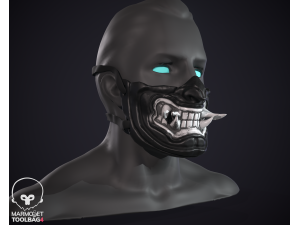 Oni mask Modèles 3D en vedette