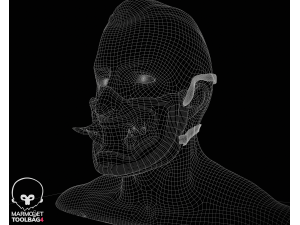 Oni mask Modèles 3D en vedette
