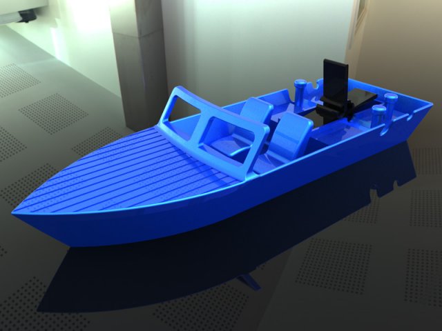 rubber band powered speed boat Modelo de impresión 3D .c4d .max .obj .3ds .fbx .stl .blend 