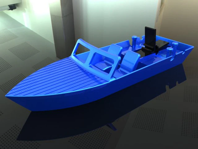 rubber band powered speed boat 3D Print Model .c4d .max .obj .3ds .fbx .stl .blend 