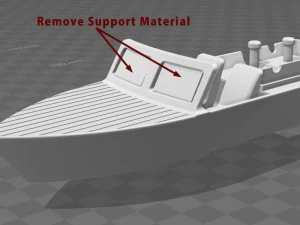 rubber band powered speed boat 3D Print Model