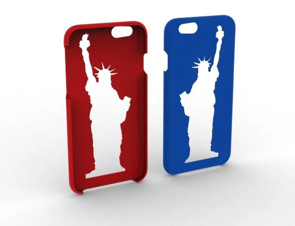 iphone 6 - 6s statue of liberty phone case 3D Print Model .c4d .max .obj .3ds .fbx .stl .blend 