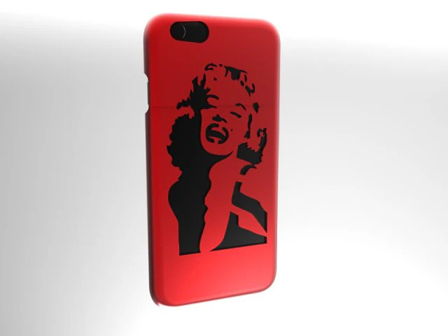 iphone 6 - 6s marilyn monroe case 3D Print Model .c4d .max .obj .3ds .fbx .stl .blend