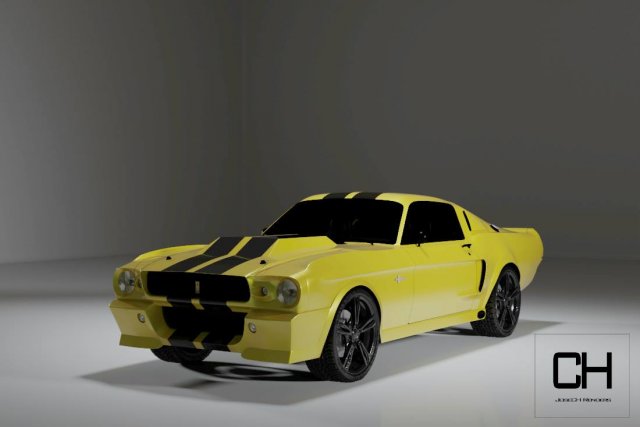 ford mustang shelby gt500 1967-eleanor Modèle 3D .c4d .max .obj .3ds .fbx .stl .blend 