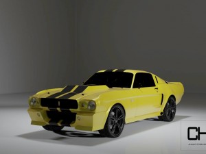 ford mustang shelby gt500 1967-eleanor 3D Модель
