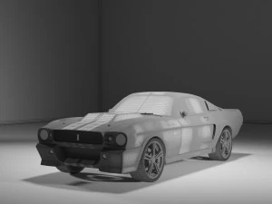 ford mustang shelby gt500 1967-eleanor 3D Model