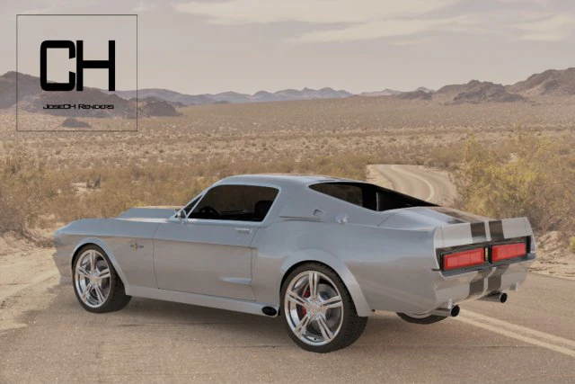 ford mustang shelby eleanor 1967 3D Model .c4d .max .obj .3ds .fbx .stl .blend 
