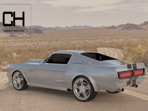 ford mustang shelby eleanor 1967 3D Модель