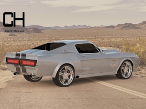 ford mustang shelby eleanor 1967 3D Model