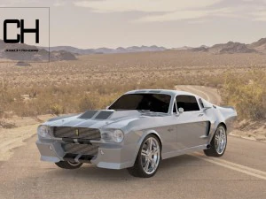 ford mustang shelby eleanor 1967 3D Model
