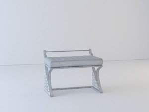 modern chair capitone Model 3D