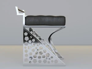 modern chair capitone 3D Model