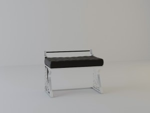 modern chair capitone Model 3D