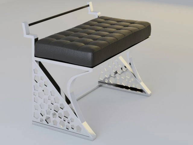modern chair capitone 3D Model .c4d .max .obj .3ds .fbx .stl .blend 