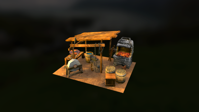 street forge Modelo 3D .c4d .max .obj .3ds .fbx .stl .blend 