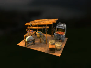 forja de rua Modelo 3D