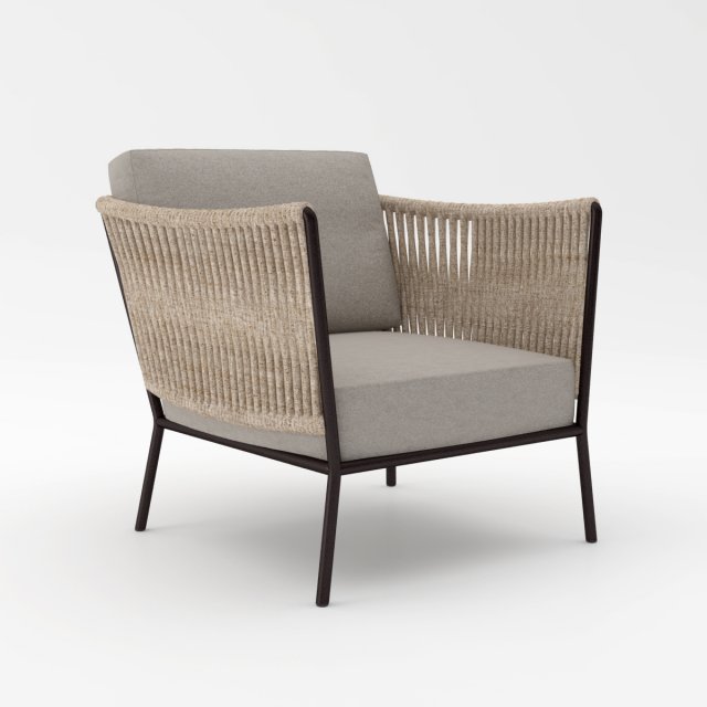 rope outdoor relaxing chair 3D Model .c4d .max .obj .3ds .fbx .stl .blend