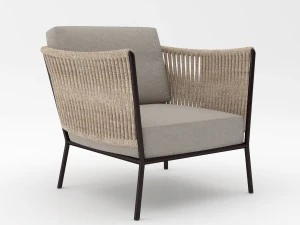 poltrona relax da esterno in corda Modello 3D